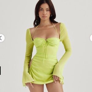HOUSE OF CB BABYDOLL- GREEN S - Worn once